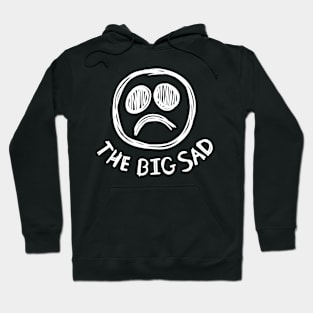 The Big Sad - White On Black Hoodie